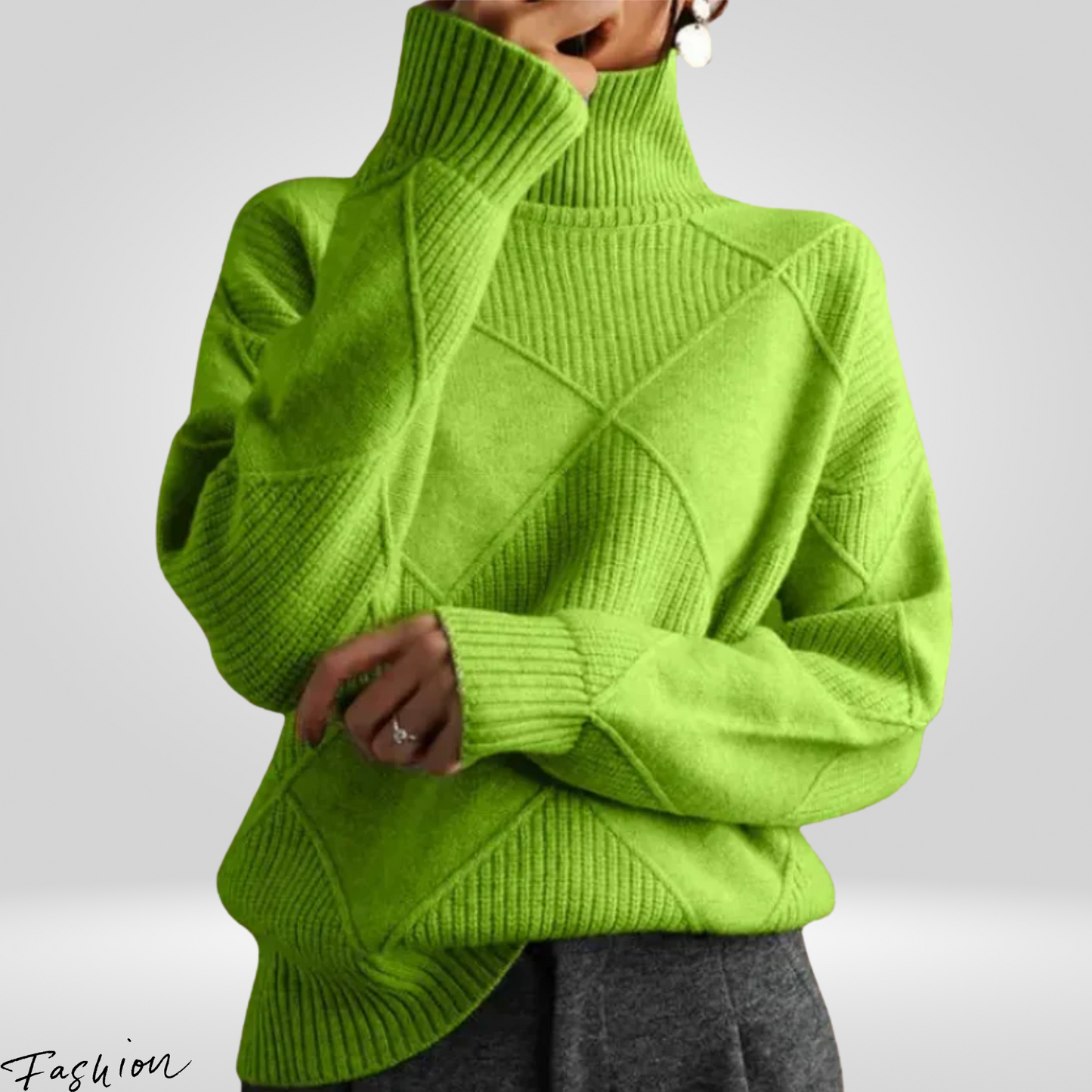 Women's Oversized Turtleneck Sweater
