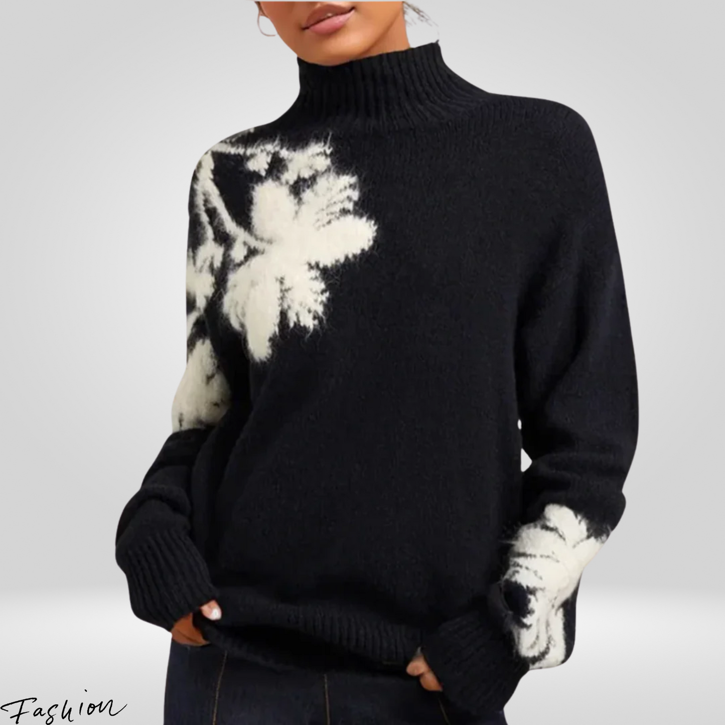 Women's Knitted Turtleneck Sweater