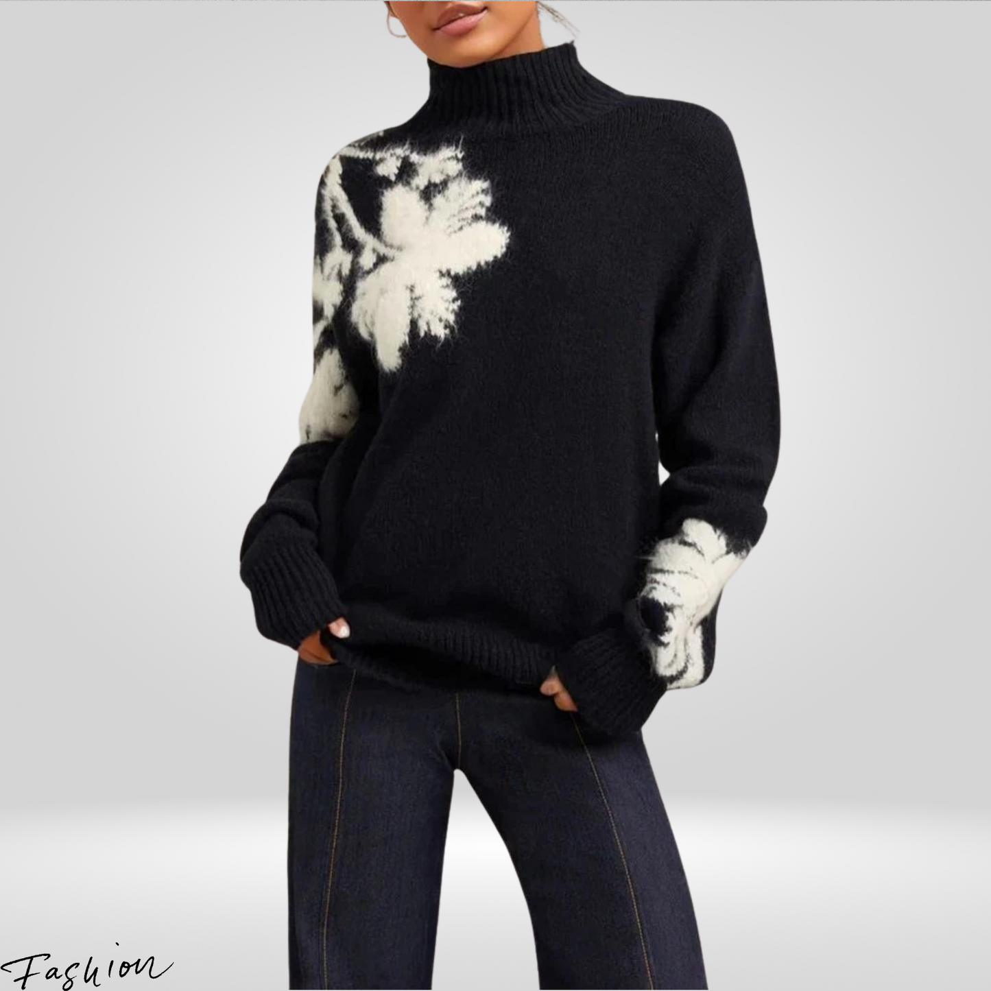 Women's Knitted Turtleneck Sweater