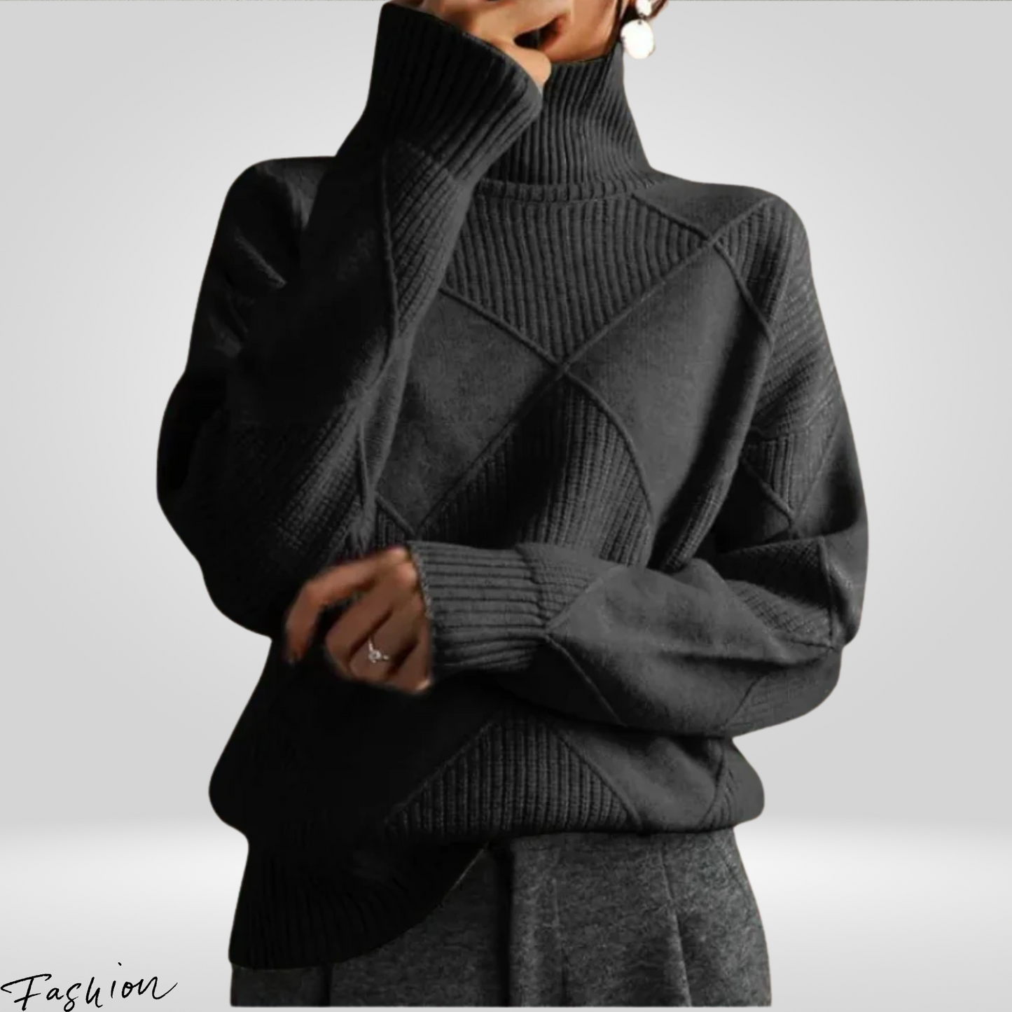Women's Oversized Turtleneck Sweater