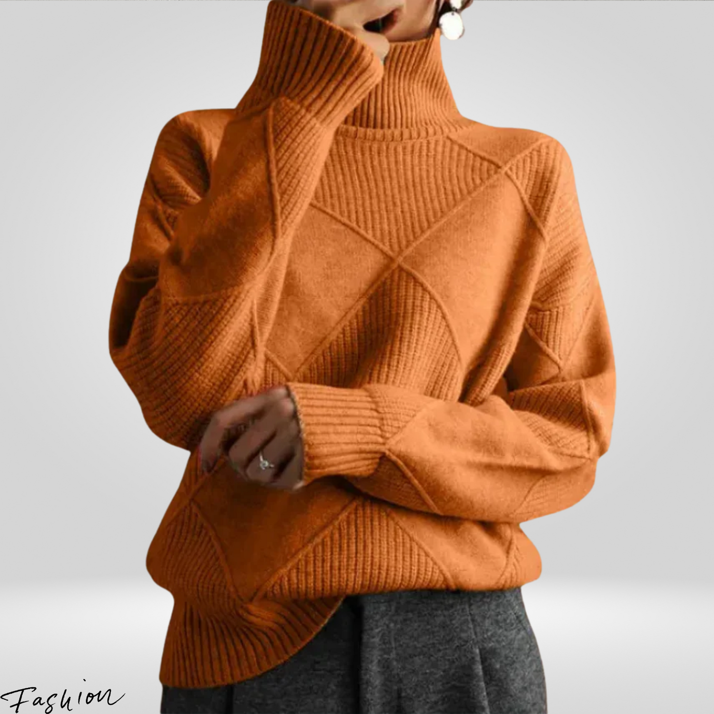Women's Oversized Turtleneck Sweater